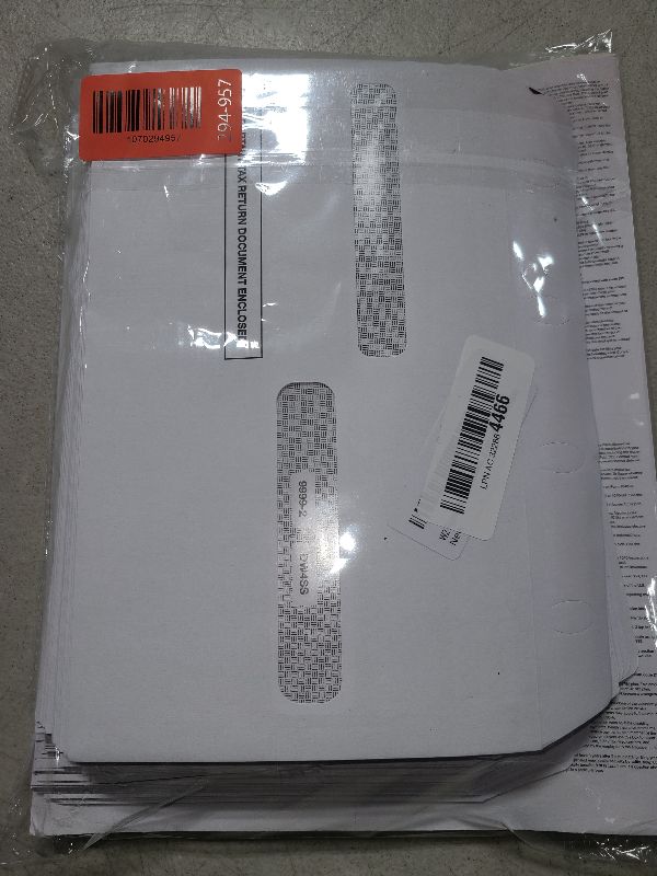 Photo 1 of 100 W2 Forms 2025 with Envelopes, Blank W2 4 UP Tax Forms, Compatible with QuickBooks, Sage and other programs, Ideal for E-Filing, Laser or Inkjet Printers, 100 Sheets and 100 Self Seal Envelopes