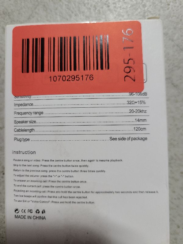 Photo 1 of 2 Pack Wired Headphones for iPhone Earbuds with Built-in Microphone & Volume Control Nosie Reduction Earphones Headsets Compatible with iPhone 14 13 12 11 Pro Max XS XR X 8 7, Support All iOS System