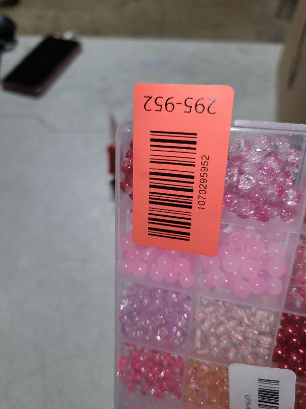 Photo 1 of 1200PCS 6mm Valentine's Day Glass Beads for Bracelets, 24 Colors Red and Pink Series Crystal Beads for Jewelry Making and DIY Crafts Valentines Party Decoration Necklace Romantic Accessories