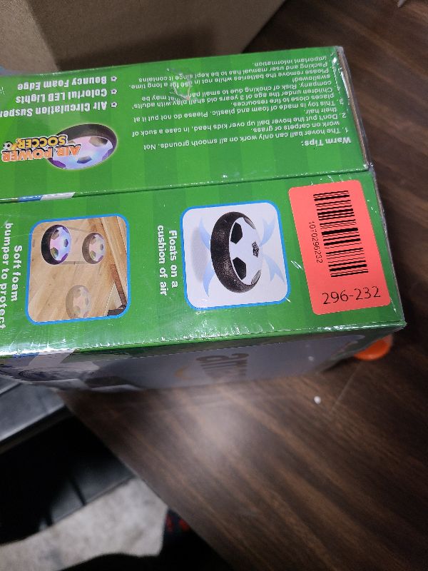 Photo 1 of 2 Pack Hover Soccer Ball with 8 Pcs Batteries, Air Floating Soccer Toy with LED Lights and Foam Bumper, Indoor Games for Kids 4-8-12, Toys Gifts for 3 4 5 6 7 8 9 Year Old Boys Girls