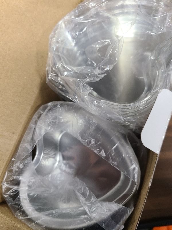 Photo 1 of 120 Pcs Heart Shaped Cake Pans with Lids, Aluminum Mini Cake Pans, 3.4 Oz/ 100ml Foil Disposable Flan Pan Cupcake Tins Baking Pan for Valentine's Mother's Day Party (White, Red, Pink, Red Heart, 120)