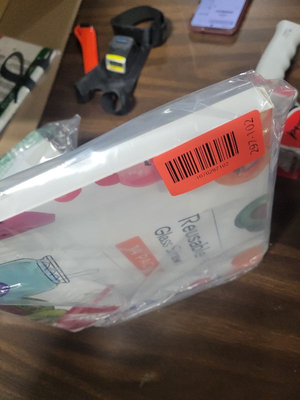 Photo 1 of 14 Pcs Reusable Bent Colorful Glass Straws,9''x8 mm Shatter Resistant Cute Drinking Straws with 2 Cleaner Brush for Coffee,Juice,Cocktail,Teas,Beverages