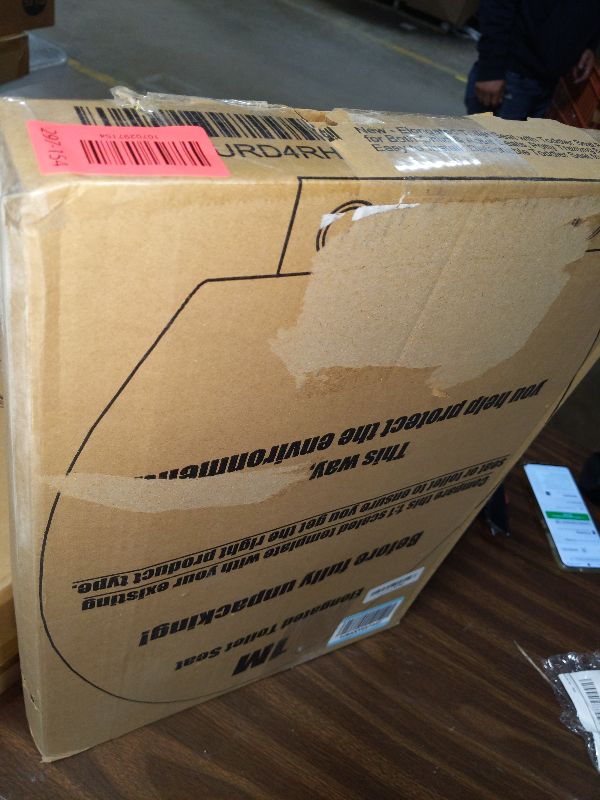 Photo 1 of 1M Family Toilet Seat, Patented Slow Close & Quick Releasing Technology, Anti-Wiggling, Easy to Install and Clean, Standard Elongated with Toddler Seat Built In (1 Piece)