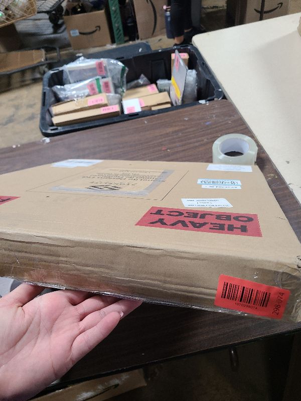 Photo 1 of 18" inch Round Tempered Glass Table Top - 3/8 inch Thickness & Flat Polished Edge - Clear Surface & Scratch Resistant - Ideal for Dining Room, Kitchen, Side, Office, Patio & Round Coffee Tables