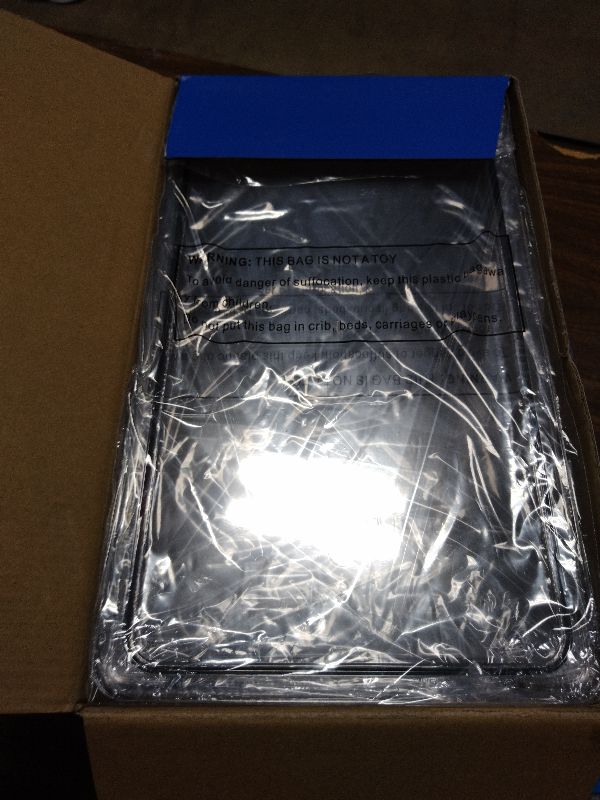 Photo 1 of 2 Pack Large Stackable Storage Bins, Plastic Container Organizer with Open Front, Pantry Organizers and Storage for Potato, Onion, Fruit and Vegetable, Clear Kitchen Laundry Organizer with Lid