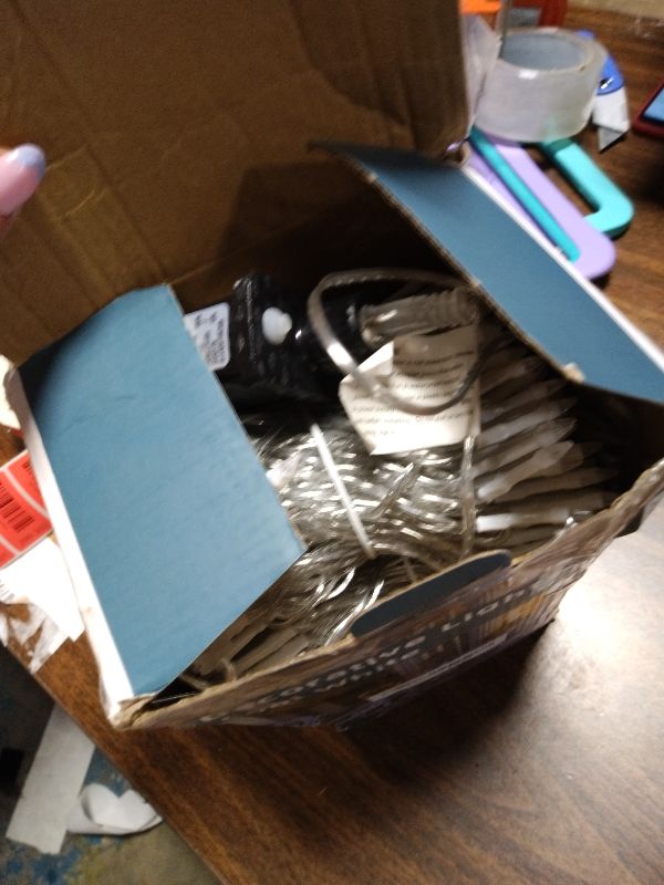 Photo 1 of 1500 LED Chrstmas Lights, 470ft Outdoor Christmas String Lights with 12 Modes, Cool White LED String Lights with Timer Dimmable Waterproof for Tree Xmas Fence Garden Wedding Party Holiday Decorations