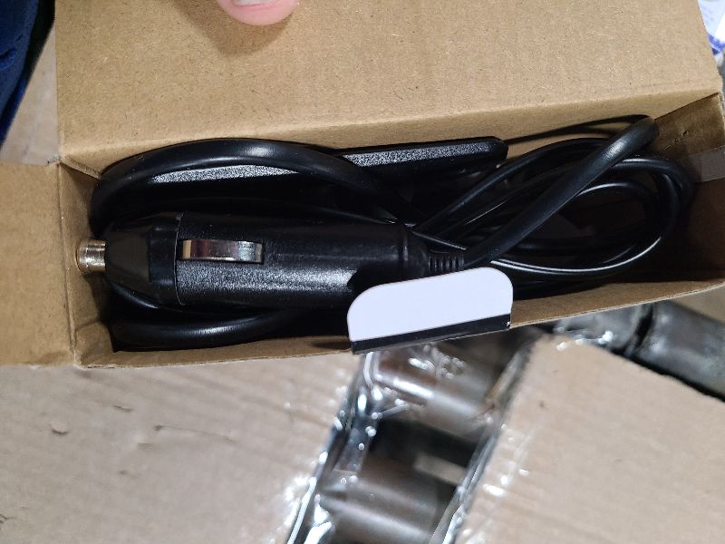 Photo 1 of 12V Car Heater, 360 Degree Rotation Portable Car Heater Fan Plugs in Cigarette Lighter, 120 Watts Heating and Cooling 2 in 1, Windshield Defroster & Defogger, Black