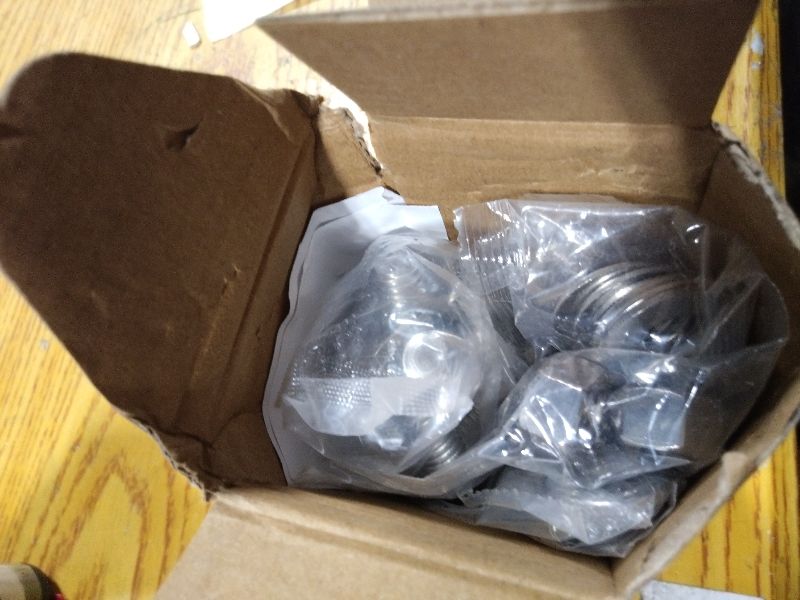 Photo 1 of 1/2-13 x 1-1/4" Hex Head Screw Bolt, Nuts, Flat & Lock Washers, 20Pcs 18-8 (304) Stainless Steel, Fully Threaded, by SG TZH