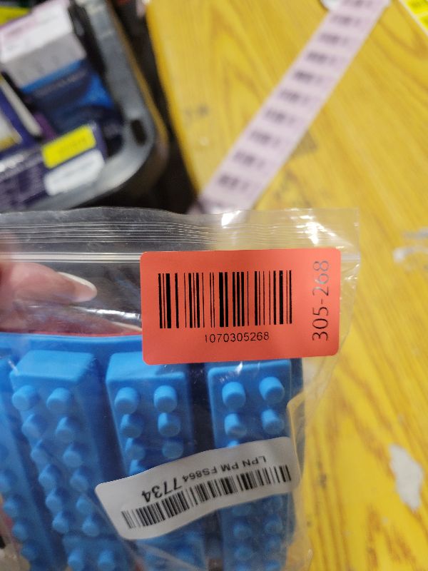 Photo 1 of 2 Pack, Cute Building Block Shaped Silicone Chocolate Candy Cake Mold