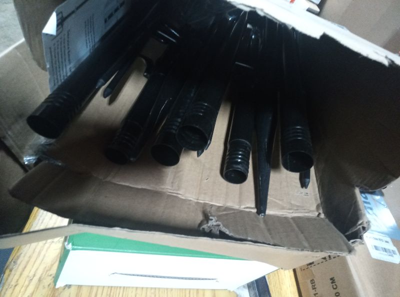 Photo 1 of 10Ft String Light Poles 4 Pack,Light Poles for Outside Lights,Outdoor with Fence Brackets Hanging Lights,Metal Stand Deck Patio Backyard