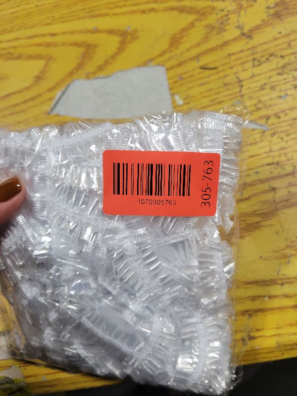 Photo 1 of 100 Pcs Disposable Ear Covers for Shower, Clear Waterproof Ear Covers for Bathing, Waterproof Plastic Ears Shower Caps for Hair Dye Spa Salon Beauty Treatments