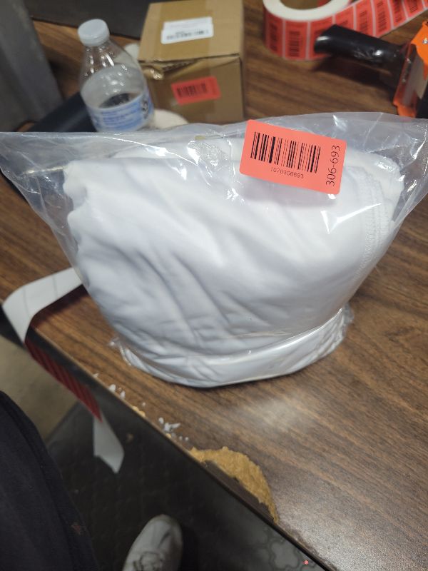 Photo 1 of 10x10ft Wrinkle Free White Backdrop Curtain for Parties Soft Fabric Drapes Wedding White Curtain Backdrop for Birthday Party Decorations Background for Photography 5x10ft, 2 Panels