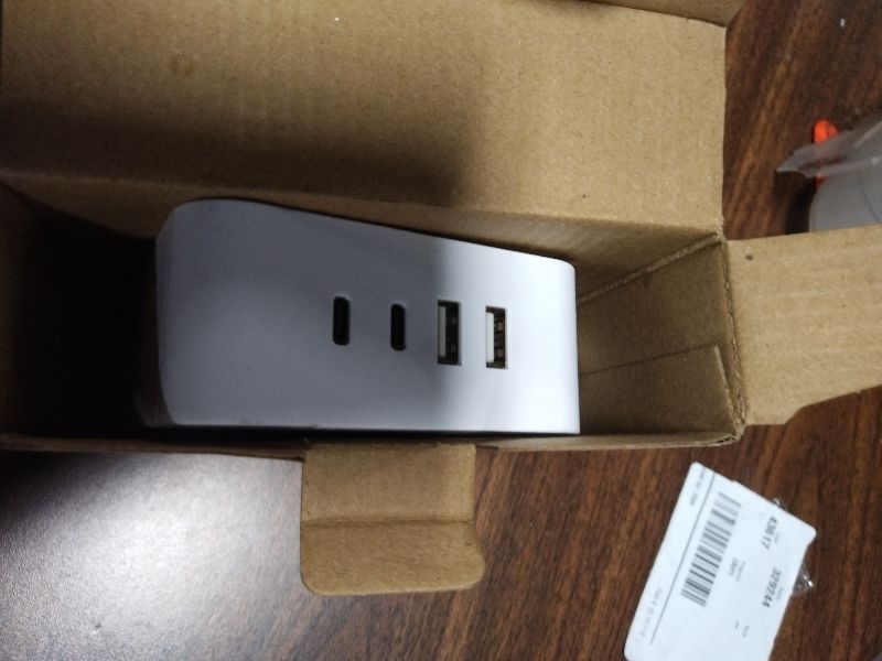 Photo 1 of 10 Ft Surge Protector Power Strip, HANYCONY Extension Cord with 8 AC Outlets 4 USB (2 USB C) Ports, Flat Plug, Wall Mount Desk USB Charging Station for Home