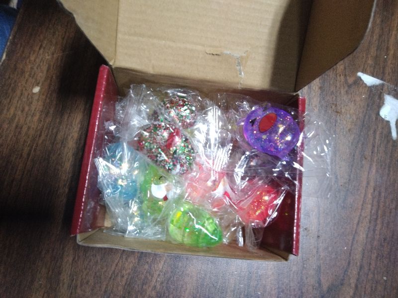 Photo 1 of 15 Pack Christmas Stress Ball Fidget Toys, Slow Rising Squishy Toys Glitter Squeeze Balls Stress Relief for Kids Girls Boys Christmas Party Favors Stocking Stuffers Fillers Gifts