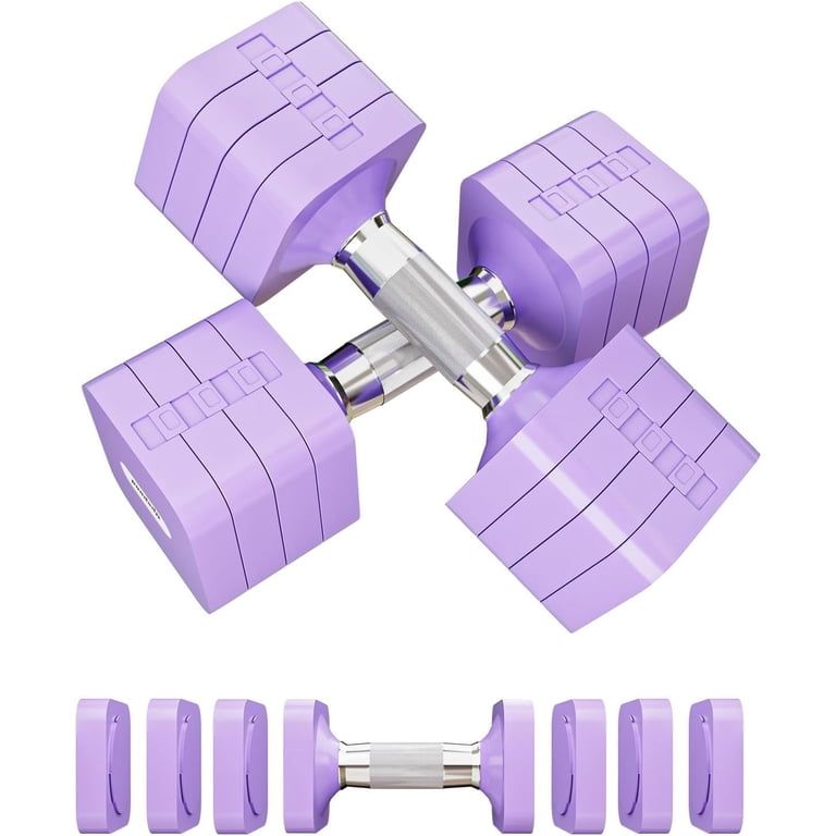 Photo 1 of 15LB 20LB 40LB 50LB Adjustable Dumbbell Set Free Weights Dumbbells Set for Women Men Hand Weights Sets Adjust Dumbbell Weight Sets for Gym Exercise Workout Strength Equipments