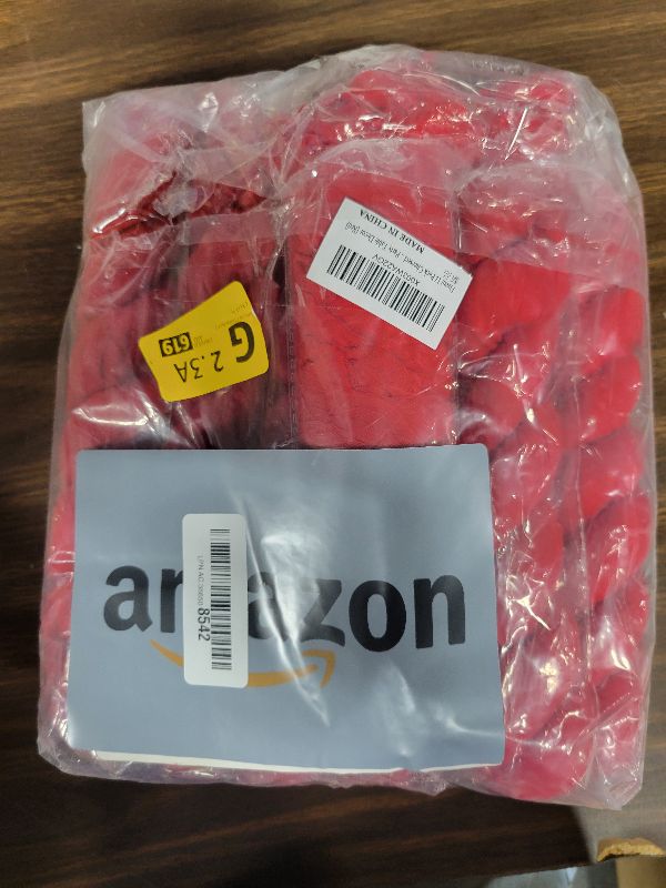 Photo 1 of 12 Pack Cheesecloth Table Runner 35x72 Inch Boho Gauze Table Runner Rustic Cheese Cloth Long Romantic Table Runners for Wedding Bridal Shower Birthday Party Table Decor (Red)