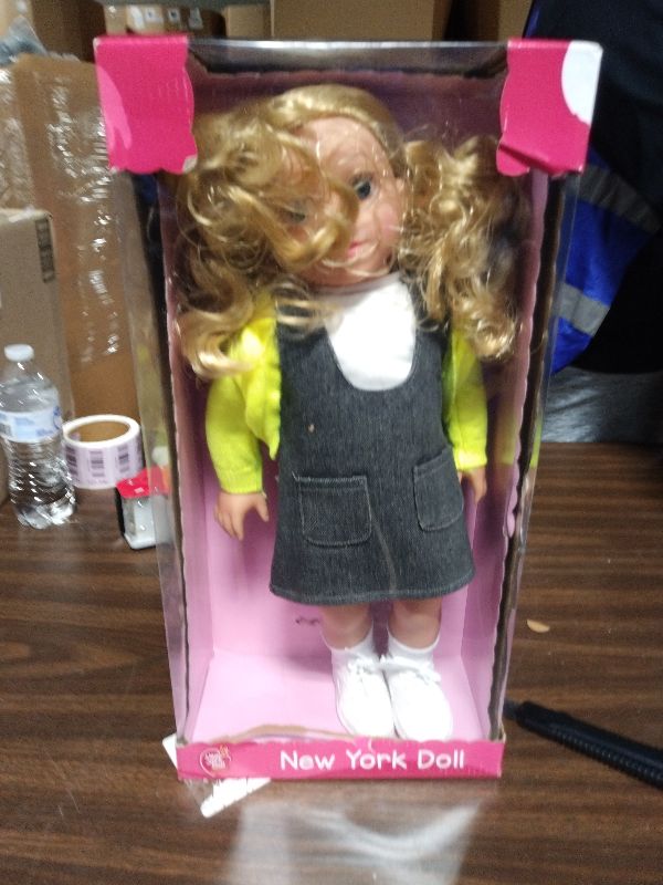 Photo 1 of 18 Inch Dolls with Soft Hair and Accessories – Soft Body 18 inch Doll with Poseable Vinyl Arms & Legs, Dress Outfit – Cute 18" Doll Set for Girls