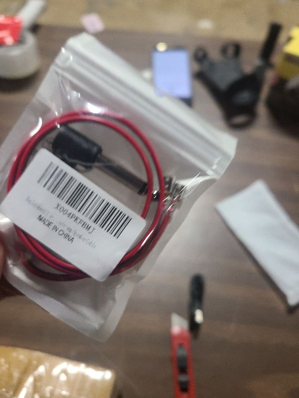 Photo 1 of 003-8566-049 Replacement 1/4-Inch Internal Speaker Cable for Fender Amp Speaker Cable Right Angle TS Plug 13.5 Length Compatible with Blues Junior Twin Reverb Hot Rod Deluxe & More