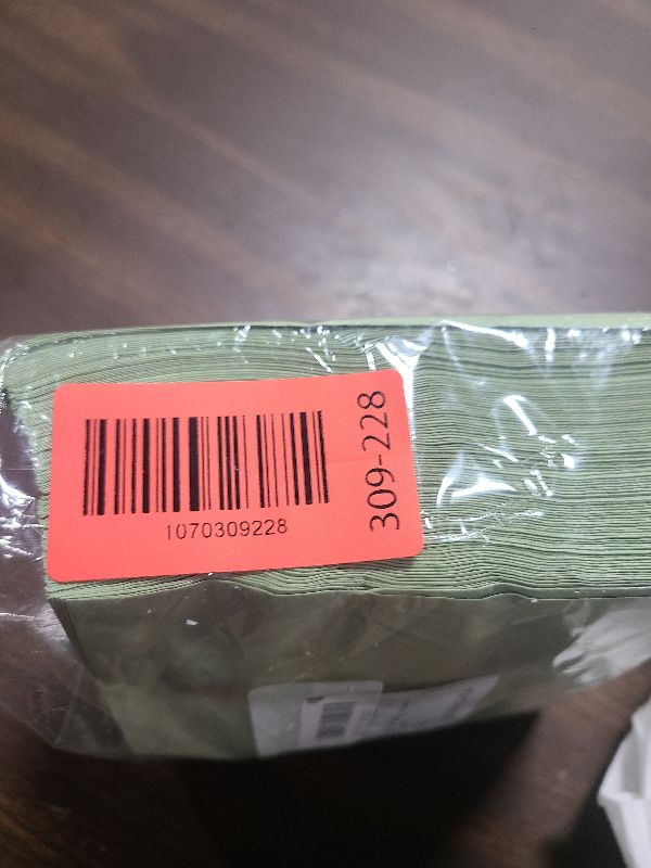 Photo 1 of 100 Pack Cocktail Napkin 2-Ply Dessert Napkins Folded 5 x 5 Inches Disposable Napkins for Dinner Wedding Birthday Party Bridal Anniversary Reception Event (100, Sage-Green)