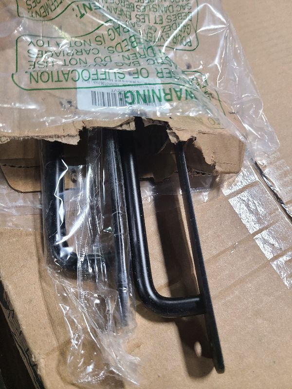 Photo 1 of 2 Pcs Barn Door Handles, Sliding Door Pull Handles, Stainless Steel Closet Cabinet Door Handles Pulls with Plates for Cupboard Cabinet Wardrobe Drawer Shed Pull Handles, 192mm/7.56 inch - Black