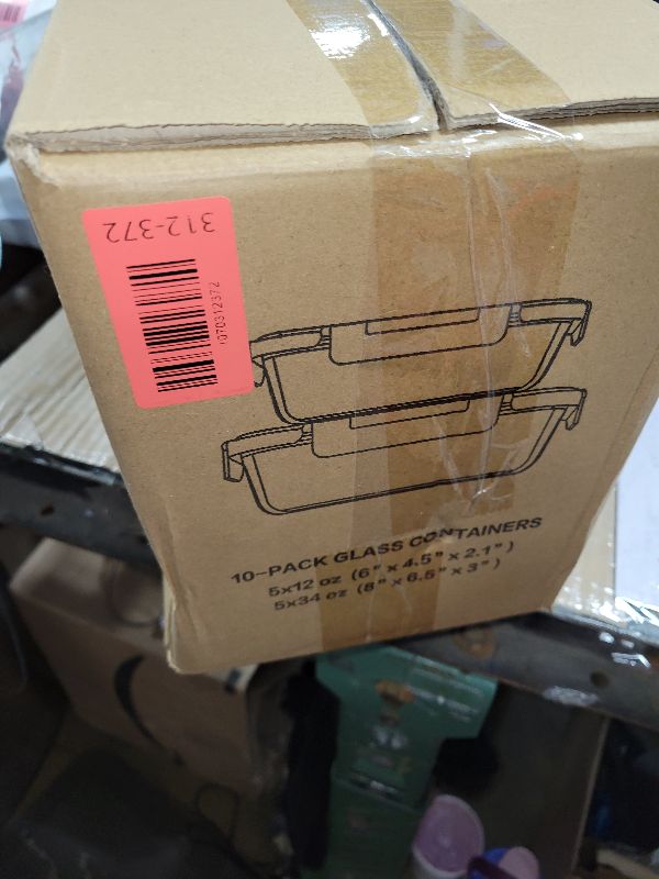 Photo 1 of [10-Pack] Glass Meal Prep Containers with Lids, MCIRCO Food Storage Containers with Snap Locking Lids, Airtight Lunch Containers, Microwave, Oven, Freezer and Dishwasher