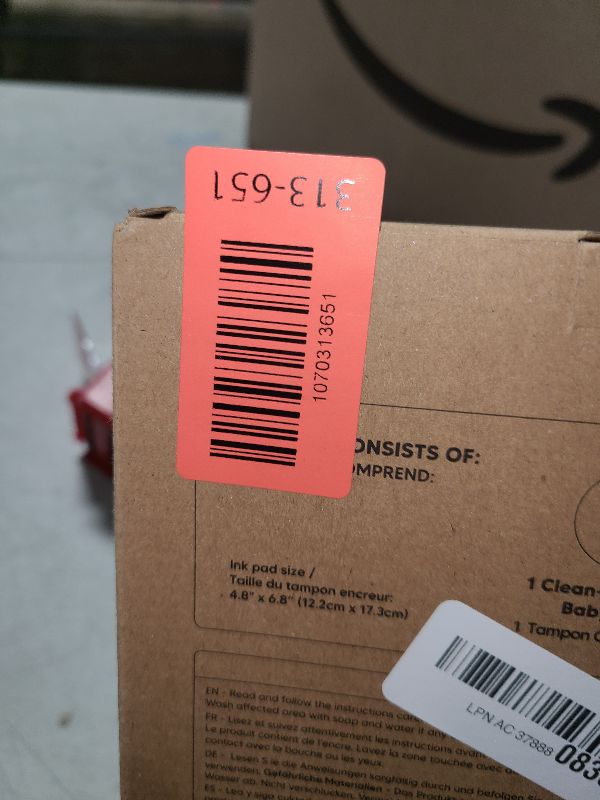 Photo 1 of 1-Pack Inkless Baby Hand and Footprint Kit - Mess Free Ink Pad for Newborn Keepsake, Dog Nose & Paw Print Kit, Clean Touch Ink Pad for Baby Hand & Footprints, Ideal New Mom Gifts (Jumbo)