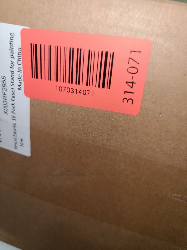 Photo 1 of 16 Pack 15 Inch Wood Easels, Easel Stand for Painting Canvases, Art, and Crafts, Tripod, Painting Party Easel, Kids Student Tabletop Easels for Painting, Portable Canvas Photo Picture Sign Holder