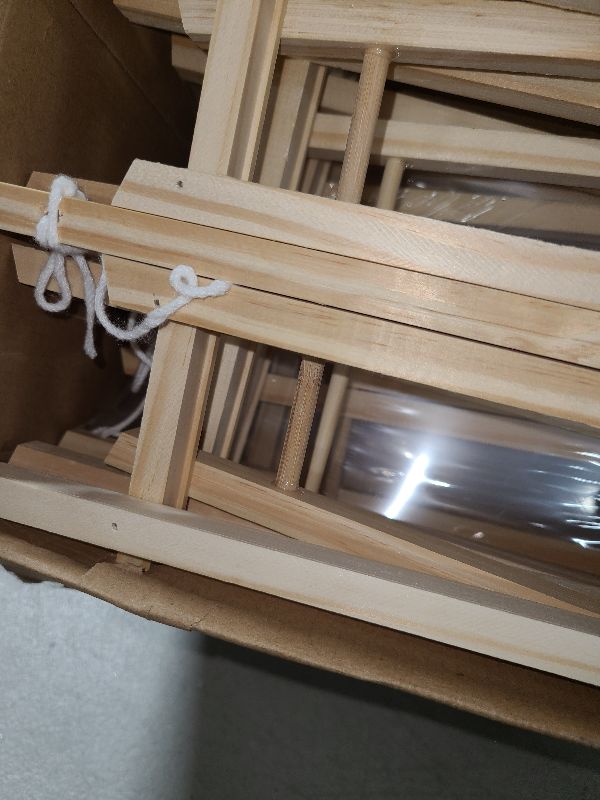 Photo 1 of 16 Pack 15 Inch Wood Easels, Easel Stand for Painting Canvases, Art, and Crafts, Tripod, Painting Party Easel, Kids Student Tabletop Easels for Painting, Portable Canvas Photo Picture Sign Holder