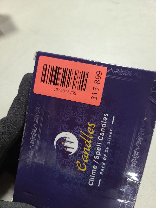 Photo 1 of 24 Pack Silver Spell Chime Candles – Premium Mini Unscented Taper Candles for Rituals, Prayer, Meditation, Altar, Spells – 4" Tall – Ideal for Witches & Spiritual Practices