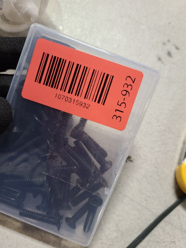 Photo 1 of #10-24 x 1'' (50Pack) Flat Head Machine Screw, Phillips Drive, Black Oxide 304 Stainless Steel 18-8, Bright Finish, Fully Machine Thread