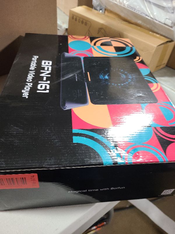 Photo 1 of 17.5" Portable DVD Player with 15.6" Large HD Screen, 6 Hours Rechargeable Battery, Support USB/SD Card/Sync TV and Multiple Disc Formats, High Volume Speaker, Black