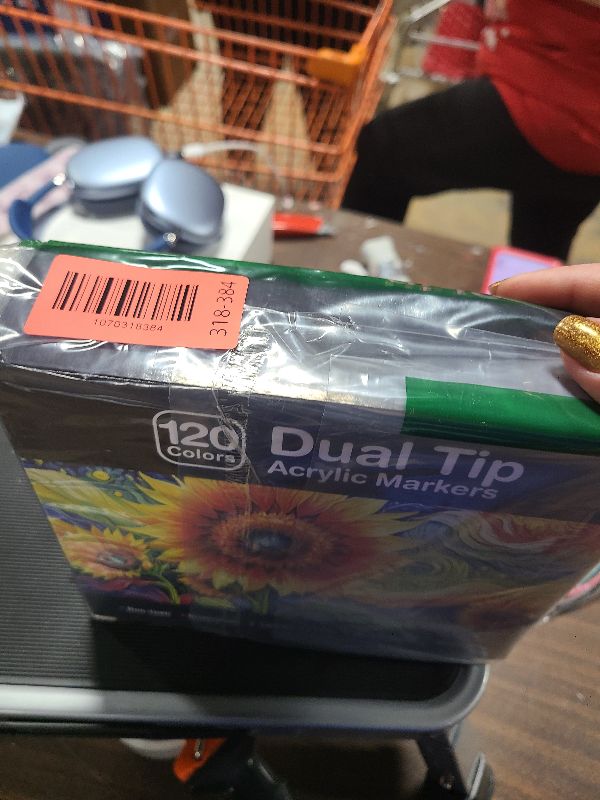 Photo 1 of 120 Colors Acrylic Paint Markers, Dual Tip Acrylic Paint Pens with Brush Tip for Rock Painting, Wood, Canvas, Stone, Ceramic, Metal, Glass, DIY Crafts Making Art Supplies