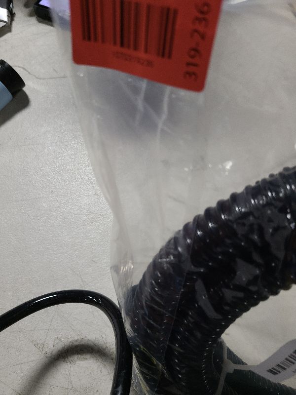 Photo 1 of 1 Inch Pond Tubing – 10ft Flexible PVC Corrugated Pond Hose with 2 Stainless Steel Hose Clamps, Kink-Proof Black Plastic Pump Tubing for Garden Ponds, Waterfalls, Filters & Drainage