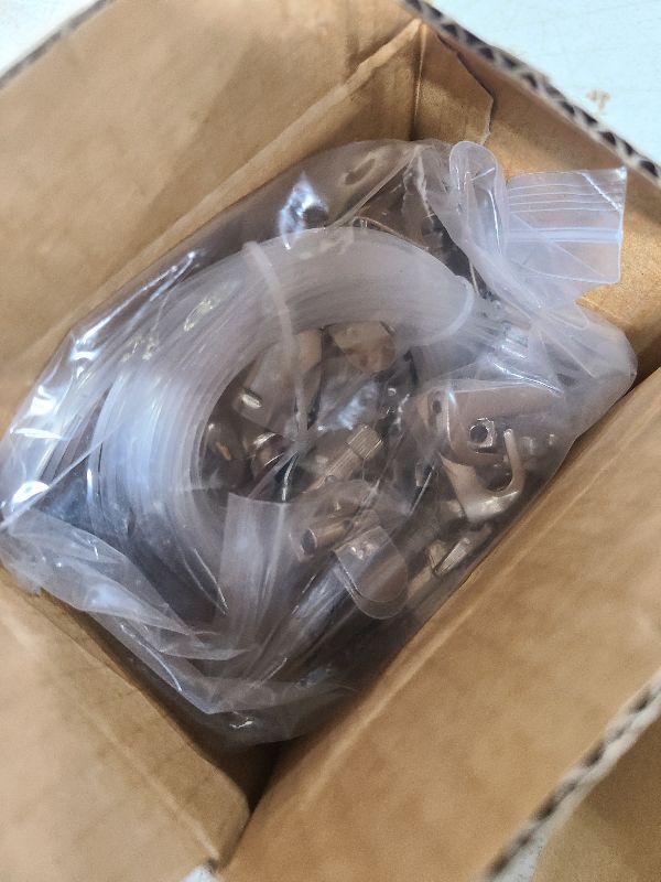 Photo 1 of 10 Pcs Picture Rail Hanging System Kit, Gallery Set with Picture Rail Molding Hooks, Invisible Wire & Adjustable Hooks, Professional Art Hanging System for Exhibition, Art Gallery Supplies