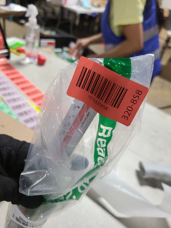 Photo 1 of 12" Architectural Scale Ruler Aluminum Architect Scale Triangular Scale Ruler for Architects, Draftsman, Students and Engineers, Color-Coded (1 Pack)