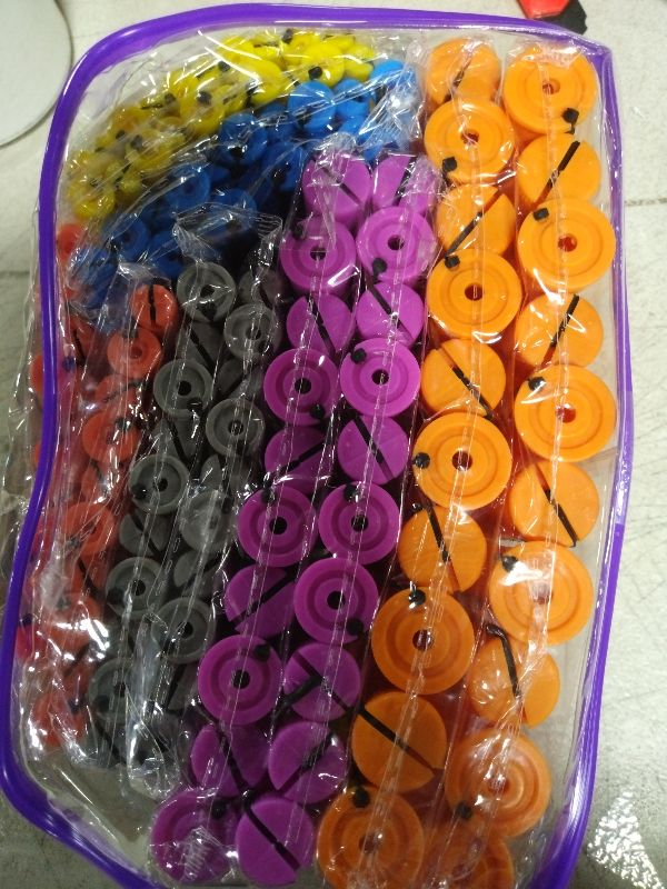 Photo 1 of 120Pcs Hair Perm Rods Set, 6 Sizes Plastic Hair Cold Wave Rods, Heatless Perming Rods Hair Curlers Rollers with Pintail Comb for Long Short Straight Curly Natural Hair DIY Hairdressing Styling Tools