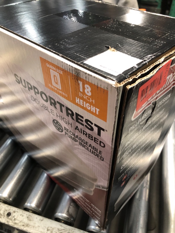 Photo 1 of ***MISSING PARTS***
Coleman SupportRest Double-High 18" Queen Air Mattress | Indoor and Outdoor Raised Airbed with 120V Rechargeable Air Pump | Blow Up Air Mattress for Camping