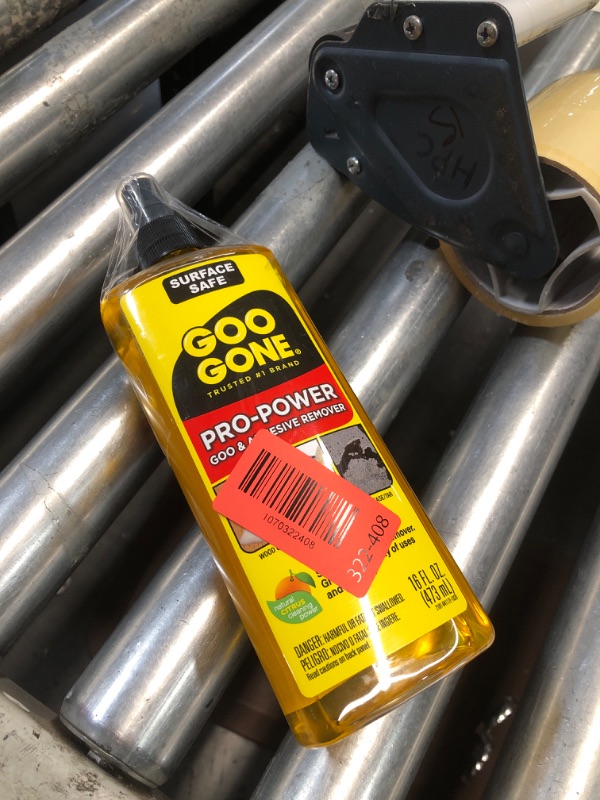 Photo 1 of ***MISSING PARTS***
Goo Gone Spray Pro-Power Adhesive Remover with Scraper, Professional Strength, Easily Removes Wood Glue, Grease, Tar, Stickers, Goos, Wet Paint & Grime, Surface Safe, Fast Working, 16 Fl Oz