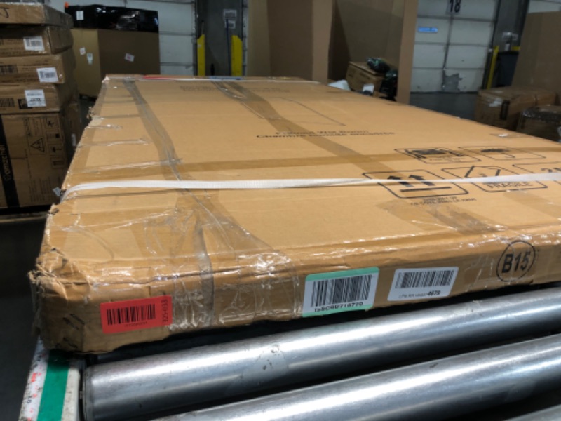 Photo 1 of ***FACTORY SEALED*** Fixed Glass Shower Door, Framed Tempered Glass Shower Panel 34 * 74 inch for Open Walk-in Bathroom, Clear Glass Bathtub Shower Door with Brushed Gold Hardware Finish