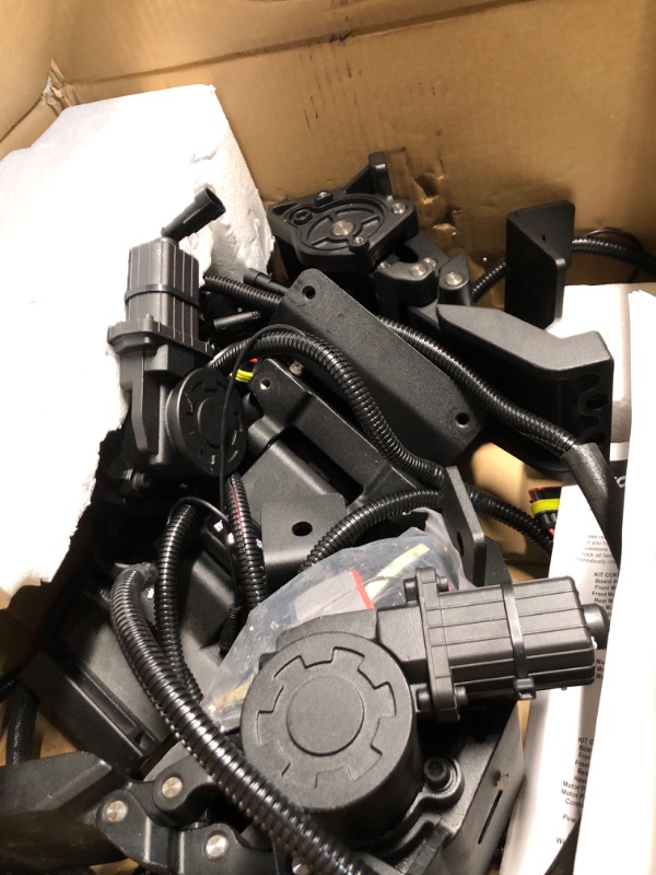 Photo 1 of ***PARTIAL SET - PRICE ADJUSTED*****ONLY INCLUDES HARDWARE** Rough Country Power Running Boards for Jeep Wrangler JL 4-Door (2018-2026) – Dual Motor Retractable Electric Steps w/LED Lights