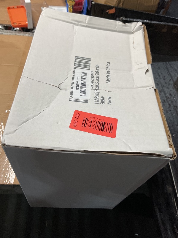 Photo 1 of [ 12 Pack ] Plastic Storage Baskets - Small Pantry Organization and Storage Bins - Household Organizers for Laundry Room, Bathrooms, Bedrooms, Kitchens, Cabinets, Countertops, Under Sink or On Shelve