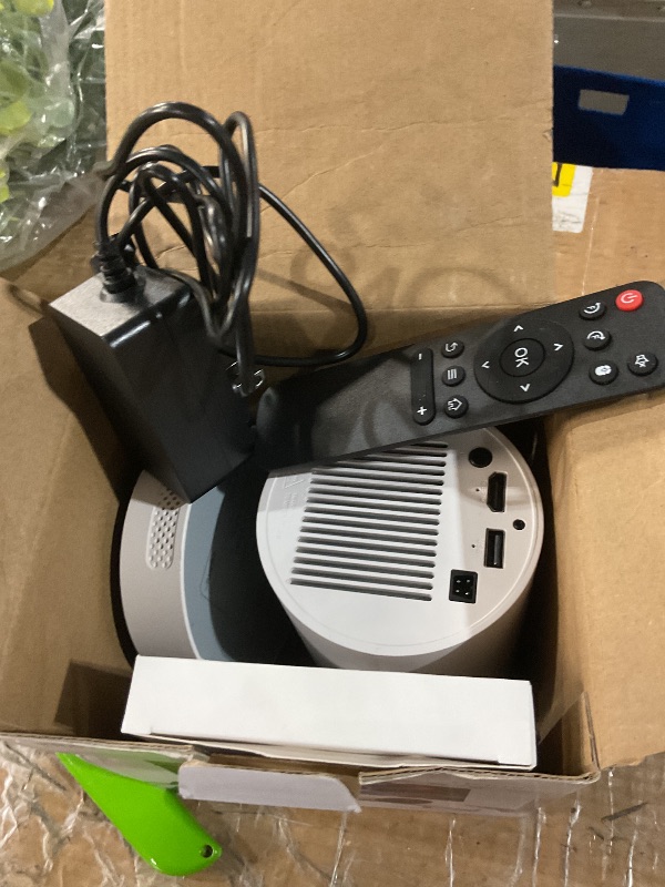 Photo 1 of ?Electric Focus?Mini Projector, Projector 4K 1080P Support, 260 ANSI Lumens Projector with Wifi and Bluetooth, Upgrade Smart Proyector, 5w Speaker, Auto Keystone Correction 35"-130" Screen HY300 Plus