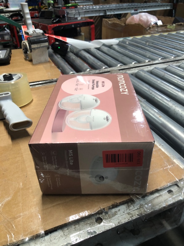 Photo 1 of ***FACTORY SEALED***Momcozy M5 Lite Hands-Free Wearable Breast Pump, DoubleFit Flange for Baby-Like Comfort, 3 Modes & 9 Suction Levels, No Flange Insert or Hard Carry Case, 24mm, 2-Pack, Cozy Red