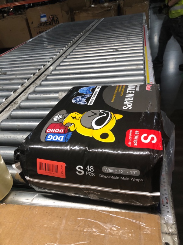 Photo 1 of ***FACTORY SEALED***Dono Dog Diapers Male Disposable Male Dog Wraps, Wider Doggie Puppy Diapers Male Belly Bands, Super Absorbent, Leak-Proof Fit, Excitable Urination, Incontinence, Small 48ct