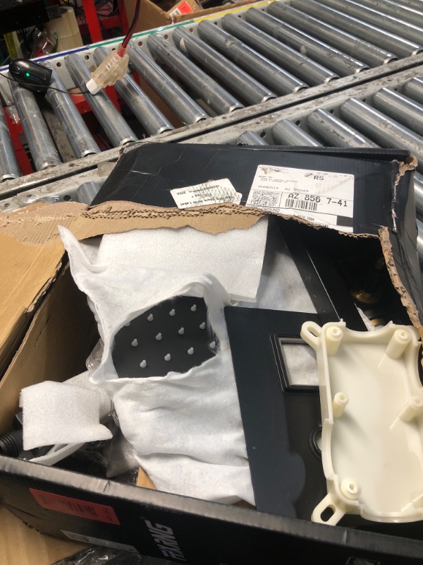 Photo 1 of **SEE NOTES** FPXRNG Black Shower Faucet Set, Rainfall Shower System with Square Shower Head and Handle Set, Wall Mounted Shower Fixtures, Full Metal Trim Repair Kit 10 inch Matte Black (With Shower Valve)