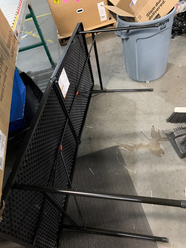 Photo 1 of ***BLACK*** Fold in Half Folding Table 6ft, Indoor Outdoor Heavy Duty Portable Folding Plastic Table (6FT)