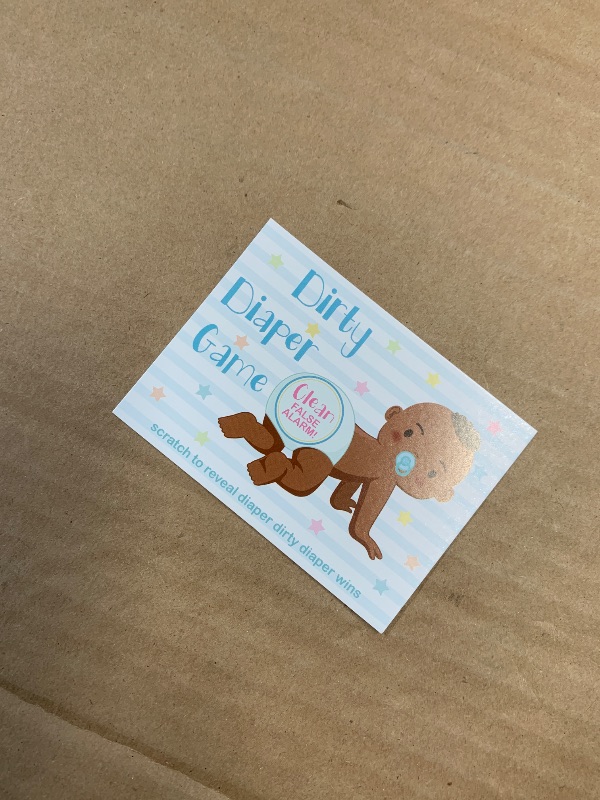 Photo 1 of ***BOY****Geyee 60 Pieces Baby Shower Scratch off Game Funny Raffle Cards Baby Shower Party Games Decorations Cute Activity for Activity and Idea 