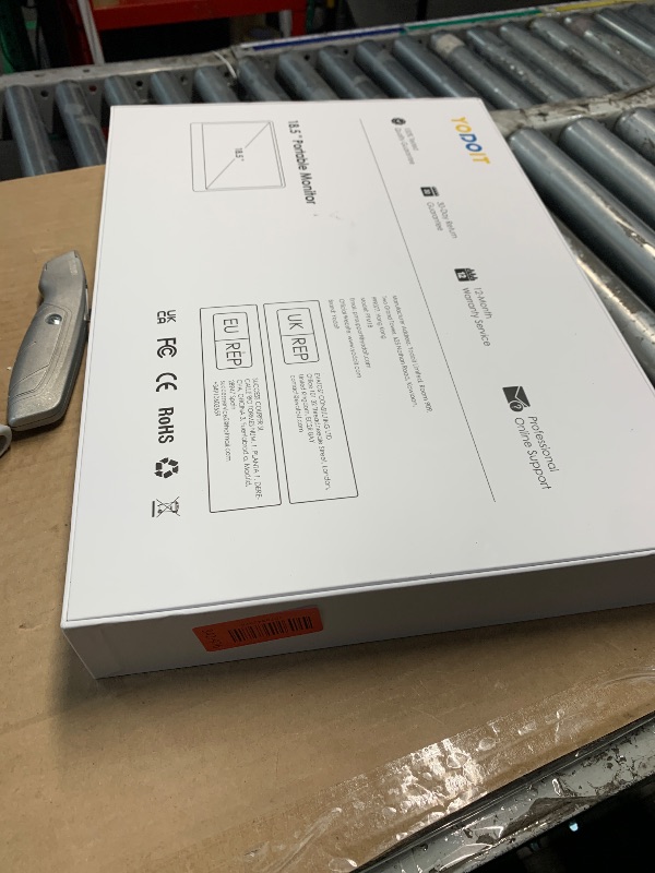Photo 1 of ***FACTORY SEALED***Yodoit Portable Monitor for Laptop 100Hz 18.5" FHD 1080P Screen IPS Display with USB Type C Port and Speakers with Smart Cover Metal Compatible with PC, MacBook, Xbox (Black)