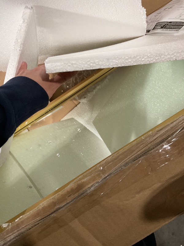 Photo 1 of ***FACTORY SEALED***OPENED TO VERIFY CONTENT***MCS 18.9x66 Mercer Leaner Wall Mirror, Gold Full Length Wall Leaning Mirror, Vertical & Horizontal Wall Hanging Mirror for Bedroom, Bathroom, Entryway & Livingroom