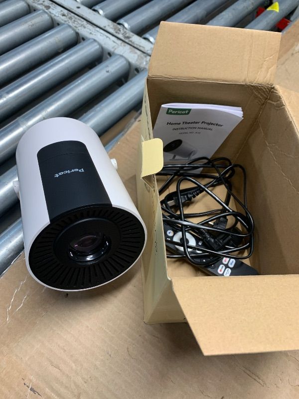 Photo 1 of [320ANSI/Google Store/Voice Control] Smart Projector with WiFi and Bluetooth, 10,000+ Apps, Pericat 4K UHD Home Theater Portable Mini Movie Projector, Indoor & Outdoor Use [180° & Netflix-Compatible]